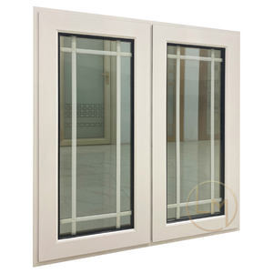 หน้าต่างบานเปิดแบบอเมริกัน <span class=keywords><strong>กระจก</strong></span>สองชั้น PVC พร้อมตะแกรงดีไซน์สวยงาม หน้าต่าง<span class=keywords><strong>อลู</strong></span><span class=keywords><strong>มิ</strong></span><span class=keywords><strong>เนียม</strong></span>พร้อมมุ้งลวดไนลอน - Product Image 4
