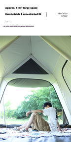 Carpa Glamping de Instalación Instantánea para Familias con <span class=keywords><strong>2</strong></span> Dormitorios, Accesorios Completos, Refugio Impermeable para Exteriores - Product Image 4
