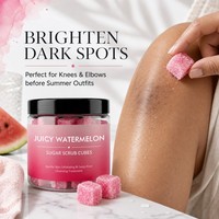 Cubes de gommage corporel au sucre de pastèque : Exfoliation douce et hydratation intense pour une peau lisse et douce – Produits de bain