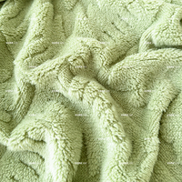 Plaid Sherpa Oekotex OEM à motif floral gaufré, super doux et chaud, double face en polaire épaisse, pour lit et canapé