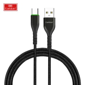 Earsdom Kabel Pengisi Daya Cepat Usb Tipe C, Kabel Pengisian Daya Nilon Tipe C Kepang Kualitas Tinggi untuk iPhone Ke Tipe C