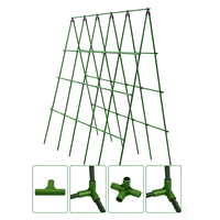 Support de fixation de plantes en plastique, connecteur d'angle à poils fixe, 3 voies et 4 voies de 11mm