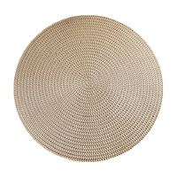 38CM rond PVC napperon cuisine Table à manger tapis Steak Pad Anti-brûlure coussins isolants INS nordique hôtel Restaurant décor à la maison