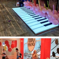 Piano à LED automatique interactif, avec télécommande et sortie automatique, commande musicale, sol de danse
