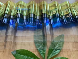 Lámina de plástico transparente para invernadero, láminas de policarbonato corrugado para techos, 0,8mm, 1mm - Product Image 2