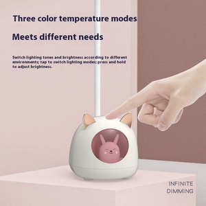 Đáng Yêu Phim Hoạt Hình LED Bàn Đèn Cảm Ứng Điều Khiển Pin Mắt Chăm Sóc Cho Đọc Sách Học Tập Sử Dụng Ban Đêm Ký Túc Xá Khách Sạn Ngoài Trời Nhà Để Xe - Product Image 5