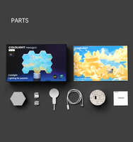 Système d'éclairage intelligent Cololight Hexagon RGB pour la maison, système musical, multicolore, AUTO, cristal lumineux pour la décoration intérieure, kit et système