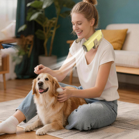 Sèche-cheveux pour animaux de compagnie haute vitesse 1300W, 105000 tr/min, mains libres, à fixer autour du cou, pour toilettage de chiens et chats, pour salon