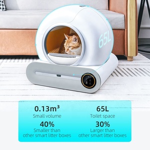 Tự động mèo xả rác hộp <span class=keywords><strong>Robot</strong></span> Máy móc lớn điện tử thông minh Mèo nhà vệ sinh đóng cửa dùng một lần tự làm sạch tự động hộp rác mèo - Product Image 5