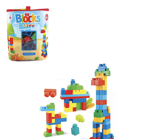 Nueva llegada venta directa de fábrica Paquete de bolsa de juguete DIY 88 piezas <span class=keywords><strong>Mega</strong></span> bloques grandes juego de bloques de construcción MOC para niños más pequeños - Product Image 1
