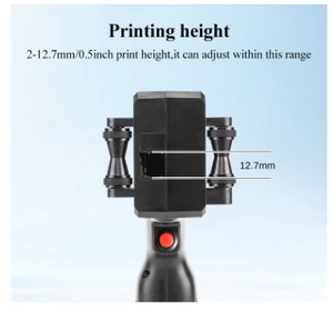 Fecha de estampado semiautomática, tamaño de impresión de 12,7mm, codificación de bolsas de papel de lote portátil, máquina de codificación de impresora de inyección de tinta portátil - Product Image 2