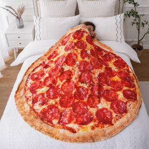 Couverture de pizza au pepperoni double face 80 pouces pour adultes <span class=keywords><strong>et</strong></span> enfants, couverture de pizza taille adulte, couverture <span class=keywords><strong>alimentaire</strong></span> réaliste - Product Image 4
