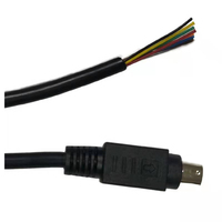 RS232-Serien 8-poliges Mini-Din-PVC-ummanteltes Kupferdraht-Pig tails-Kombinations-MIDI-Kabel für Monitor-DVD-Player