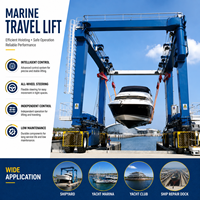 Palans mobiles hydrauliques diesel marins 4x4 robustes de 50 tonnes pour opérations commerciales en port et en esquif