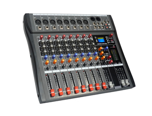 มิกเซอร์เสียงดิจิตอลแบบพกพา 6 แชนแนล ตัวเครื่องโลหะ พร้อมบลูทูธ USB XLR TRS อินพุต สำหรับงานแสดงสด - Product Image 5