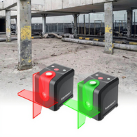 Mini niveau laser de machine de nivellement de décoration de niveaux d'esprit de ligne de croix rouge verte