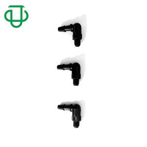 Conector de codo roscado JU 10-32UNF de nylon negro para manguera de plástico/goma, tipo Pagoda, 1.6-4.8mm, para tuberías flexibles - Product Image 4