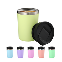 Ustom-Mini tazas de café con logotipo impreso, taza de café de acero inoxidable con termo aislado, 10 oz