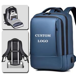 Customized logo Large Capacity Men's Business <b>Backpack</b> <b>Waterproof</b> 17.3 Inch Laptop Bag High-End Oxford Travel Bag - Product Image 1