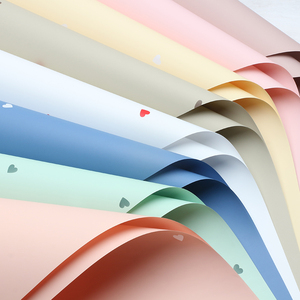 Papel Ouya Grosso e Impermeável para Embalagem de Flores com Estampa de Flores e Mensagem de Amor, Materiais para Embalagem de Buquês - Product Image 2