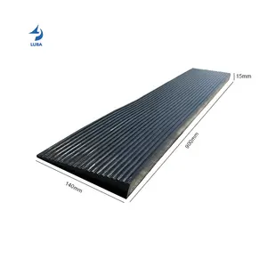 15mm Height New Driveway Excavator Portable Kerb Curb Ramp Car Wheelchair Rubber Driveway Road Ramp