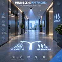 Projecteur LED de plafond pour signalisation directionnelle et indications de plan d'orientation pour centres commerciaux, hôtels et propriétés