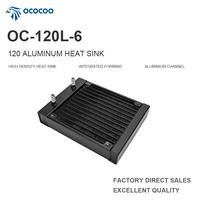 OCOCOO Radiator Pendingin Air Aluminium 120mm untuk PC Liquid Cooler Pembentukan Terpadu Penjualan Langsung Pabrik G1/4