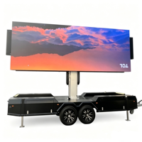 Pantalla LED para Remolque Exterior P4 5760mm*3840mm a Todo Color, Plegable, Doble Cara, Panel de Publicidad Móvil, Letrero