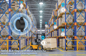 Giá rẻ Mini mỏng gia tốc cảm biến chuyển động vị trí trong nhà Bluetooth 5.0 <span class=keywords><strong>ibeacon</strong></span> BLE Sticker tag đèn hiệu - Product Image 2