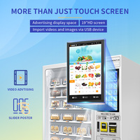 Distributeur automatique de sandwichs froids à 7 étages avec double verre trempé, prix de gros, OEM personnalisé