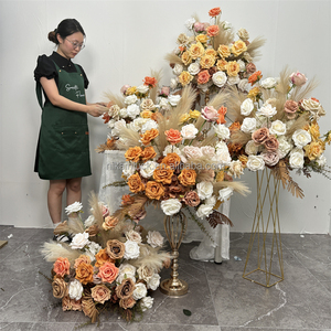 NIKA all'ingrosso pampa artificiale fiore rosa palla pampa <span class=keywords><strong>matrimonio</strong></span> <span class=keywords><strong>centrotavola</strong></span> fiori - Product Image 6