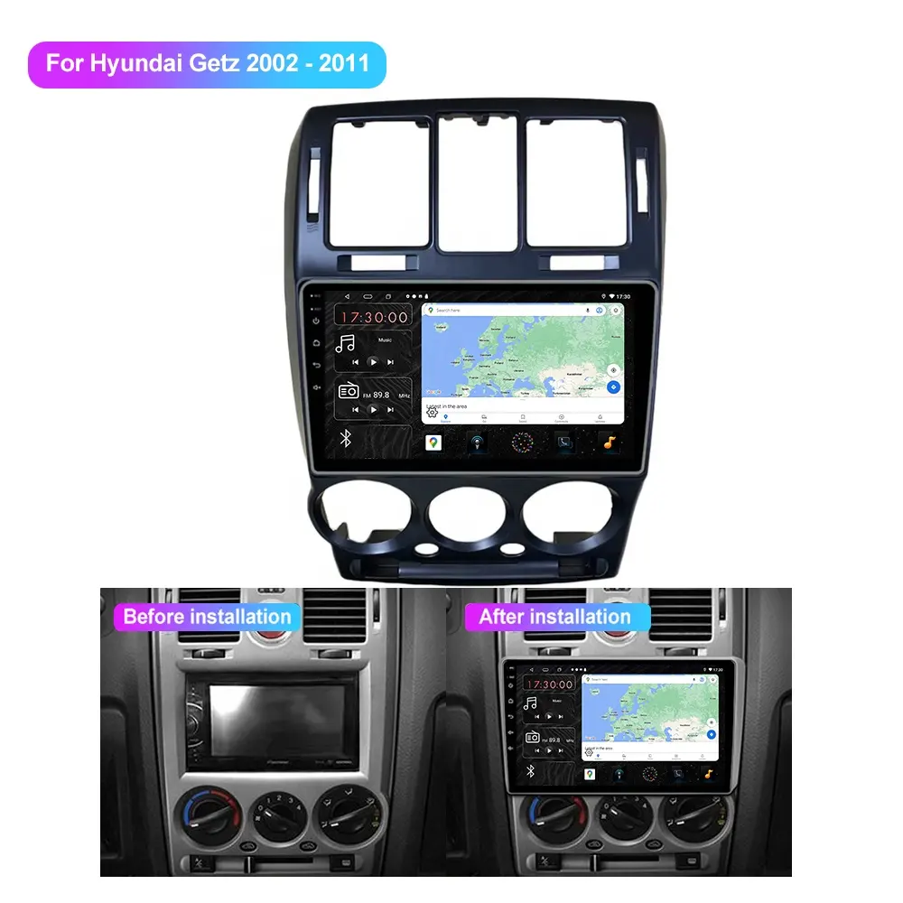 Jmance Oem и Odm 9 дюймов Android для Hyundai Getz 2002-2011 рамка 4G Bt 5,0 Gps-навигация стерео мультимедийный автомобильный радиоприемник