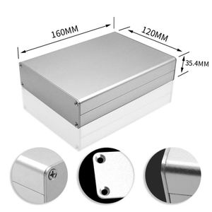 EBM Industrial <b>Metal</b> PCB Instrument Housing OEM ODM Custom Aluminum Alloy Profile Electronic Power Control Switch <b>Box</b> Enclosure - Product Image 3