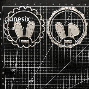 Matrices artisanales en métal lapin de pâques, bricolage, matrices de découpe, pour <span class=keywords><strong>scrapbooking</strong></span>, en papier - Product Image 3