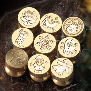 หัวตราประทับขี้ผึ้งแบบลูกบอลคริสตัลเบอร์รี่คริสต์มาสขนาดเล็ก15มม. - Product Image 1