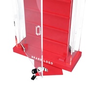 APEX clair verrouillable porte bijoux affichage collier rotatif présentoir pour bijoux