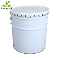 Tabouret de bar en métal imprimé sur mesure de 5 gallons, en étain, réglable en hauteur avec coussin en cuir