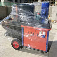 Machine de pulvérisation de mortier de ciment à haute efficacité, automatique, pour le travail de plâtrage des murs