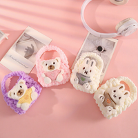Sacs miniatures en tricot faits à la main, mignons et moelleux, design de dessin animé, décoration animale 3D, pour enfants, rangement de collations, utilisation en voyage, cadeaux de vacances