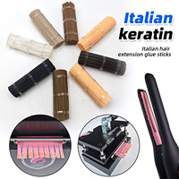 Bâton de colle à la kératine italienne Comblinees professionnel - 1 mm 7 cm, outil adhésif fin et léger en forme de tige pour extensions de cheveux OEM