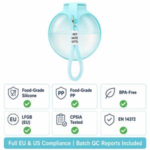 Bouteille d'eau pliable pour animaux de compagnie en silicone et PP légère, très vendue sur <span class=keywords><strong>TikTok</strong></span>, portable pour chiots et chiens, idéale pour la randonnée - Product Image 4