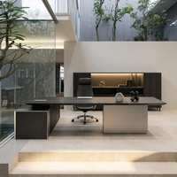 Bureau de direction moderne en L à double moteur, réglable en hauteur électriquement, avec mémoire, pour bureau à domicile (Bois)