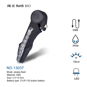 Tay Lái Xe Đạp Grips Bật Đèn Tín Hiệu Xe Đạp <span class=keywords><strong>LED</strong></span> Wheel Spoke Light Đèn Đi Xe Đạp Của Grip Các Phó Còi Cảnh Báo Ánh Sáng - Product Image 2