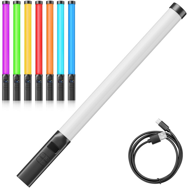 Ulanzi VL119 RGB LED Light Wand, 360°RGB Video Wand Stick for Photography