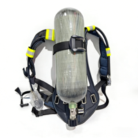 Appareil respiratoire à air comprimé de 6,8 L, SCBA, pompiers, laboratoire, chimie, utilisation scientifique, équipement de lutte contre l'incendie stable et silencieux, accessoire