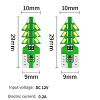 Ampoule LED TCYATO W5wT10, design en forme d'arbre, lumière de signalisation de stationnement, puce LED, éclairage supérieur, lumière de stationnement 3014 24 SMD