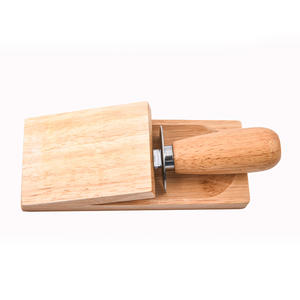 Directamente de fábrica, herramienta de barbacoa de madera inoxidable plateada, vieiras, mariscos, ostras, cuchillo para pelar, abridor de mariscos con bloque de madera - Product Image 1