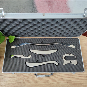 5 Buah Alat Pijat Pengerik Gua Sha Baja Tahan Karat untuk Alat Terapi Fisik Jaringan Lunak Tubuh IASTM <span class=keywords><strong>Guasha</strong></span> - Product Image 1