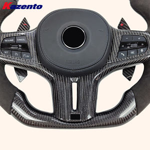 Volant pour <span class=keywords><strong>BMW</strong></span> Série 5 G30 18-24, carbone <span class=keywords><strong>Alcantara</strong></span> et palettes de changement de vitesse - Product Image 5