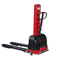 Promotion : Petit transpalette autoporteur semi-électrique automatique, élévateur de palettes portable pour conteneurs